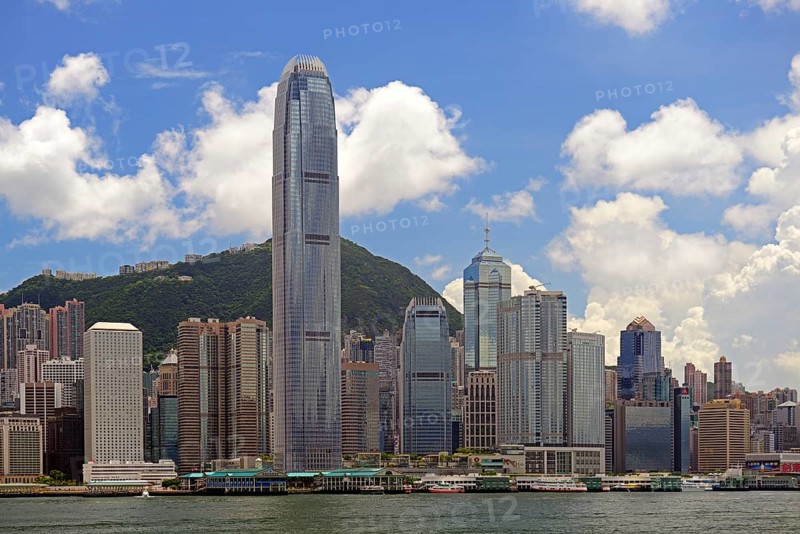 Skyline of Hong Kong Island and Hong Kong River