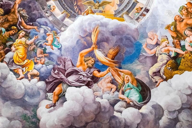 Jupiter hurls lightning