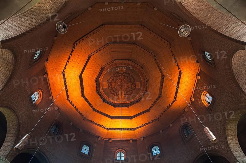 Wooden vaulted ceiling of the Reformation Memorial Church