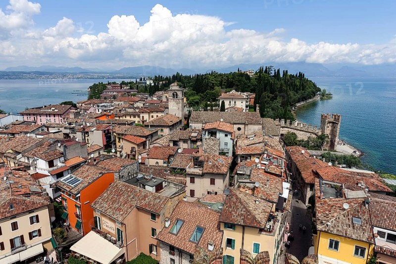View of the Scaliger Castle on Sirmione