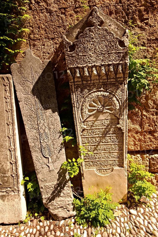 Islamic grave stones in the Archeological Museum