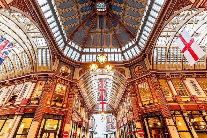 Leadenhall Market shopping arcade
