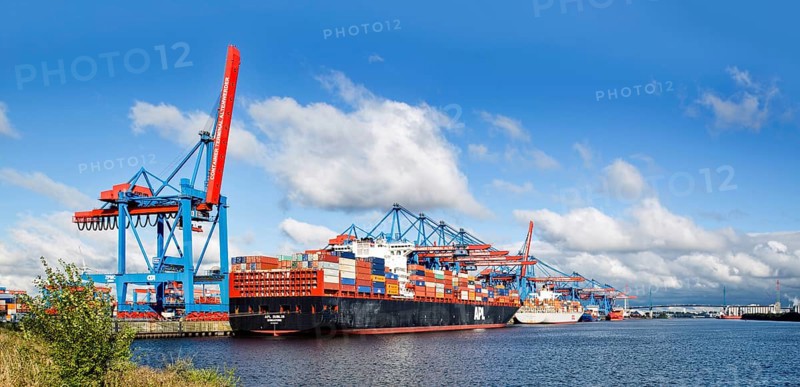 Altenwerder container terminal in the Port of Hamburg