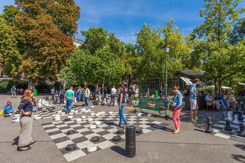 Board games at the Parc des Bastions