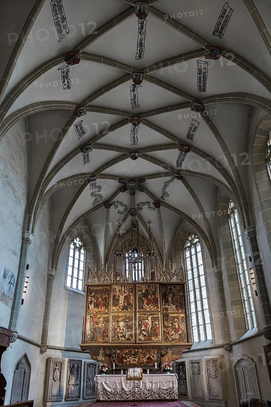 Altar room with late-Gothic winged altar