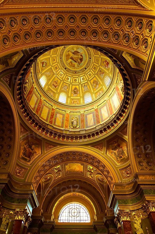 Neo Classical interior of St Stephen's Basilica or Szent Istvan Bazilika