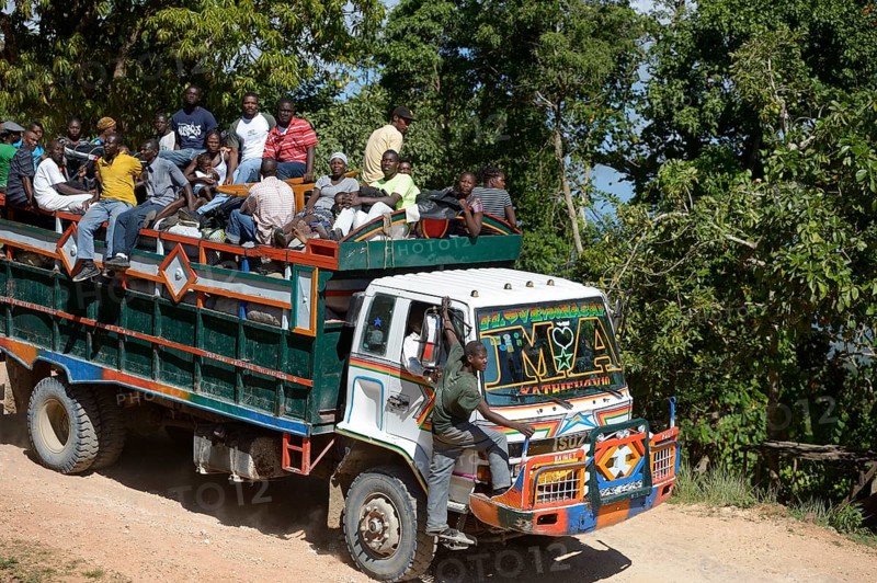 Truck used to transport people
