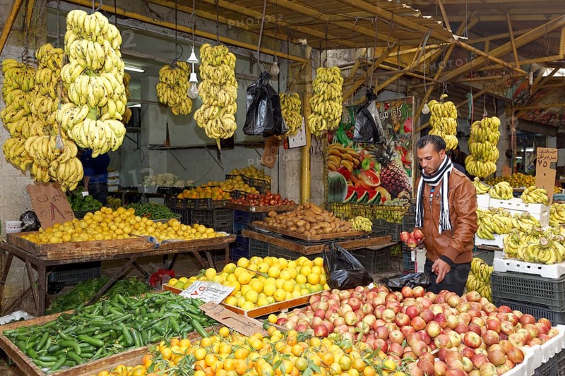 Fruit stall in the fruit market