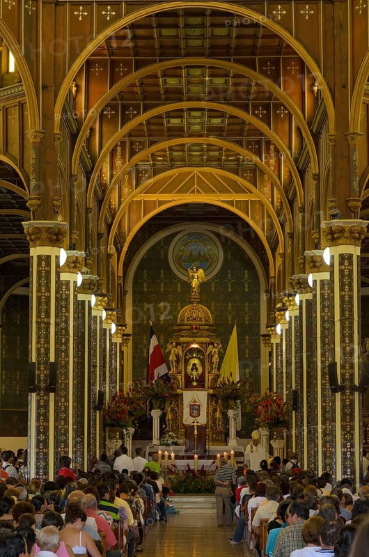 Mass in the Basilica of Nuestra Senora de los Angeles