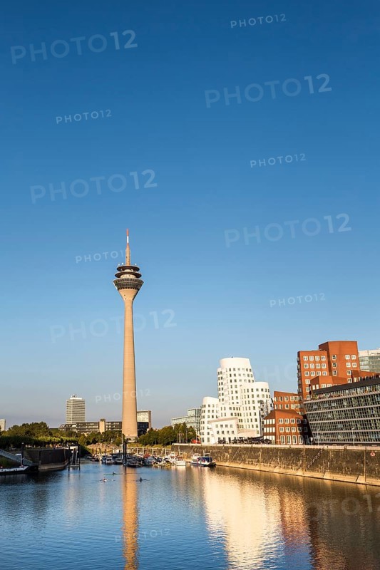 Neuer Zollhof and TV tower