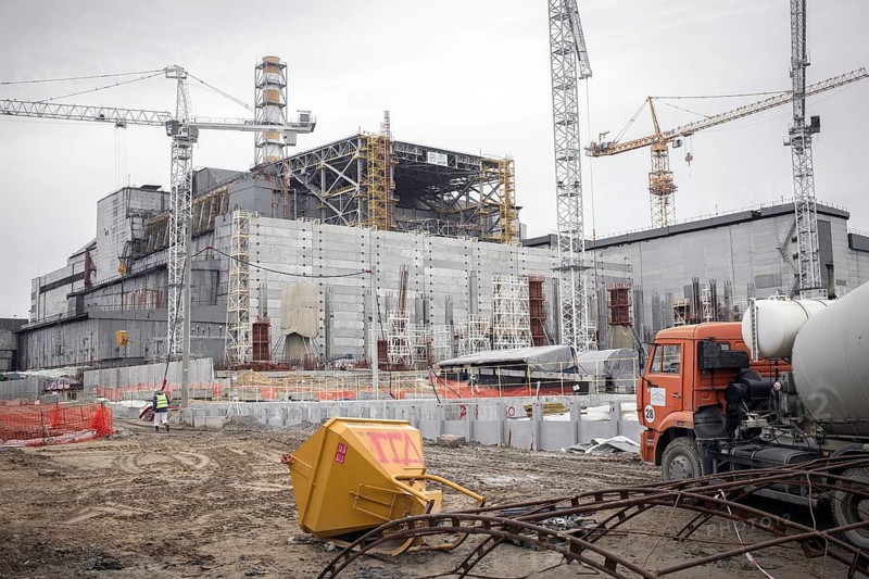 Building of the ""ark"" on the reactor site