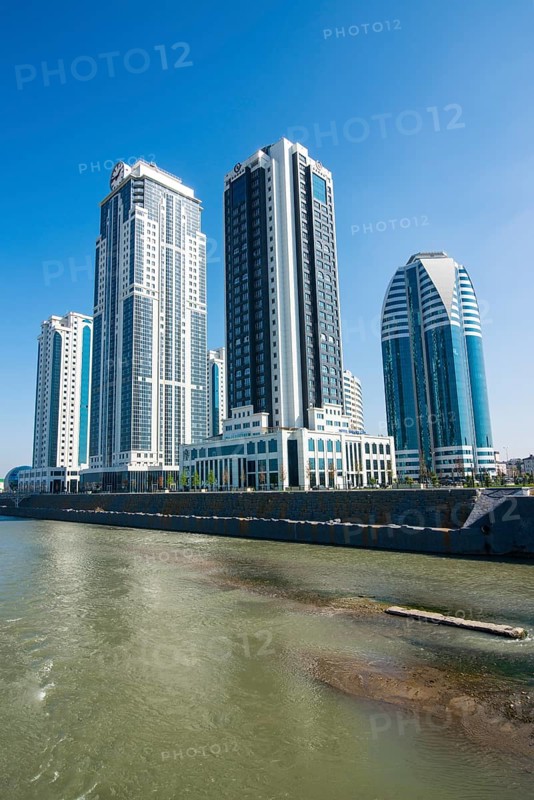 Modern business towers downtown