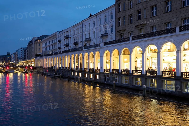Evening at the Alster Arcades