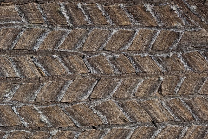 Wall made of peat