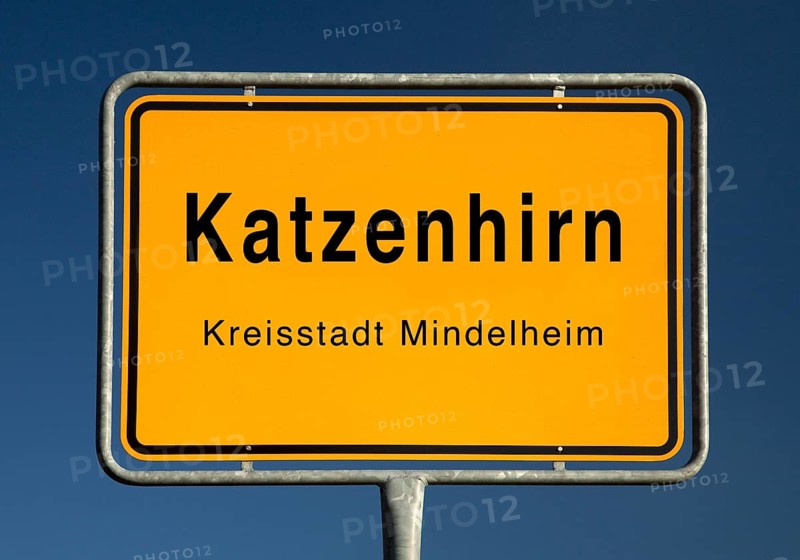 City limits sign of Katzenhirn