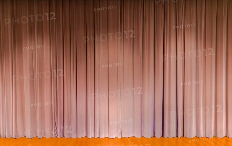 A curtain in beige