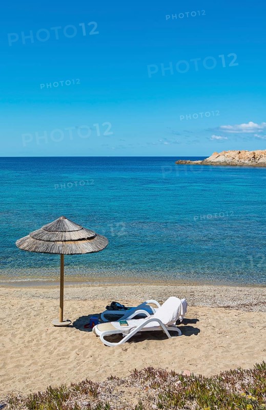 Sunshade and beach chair
