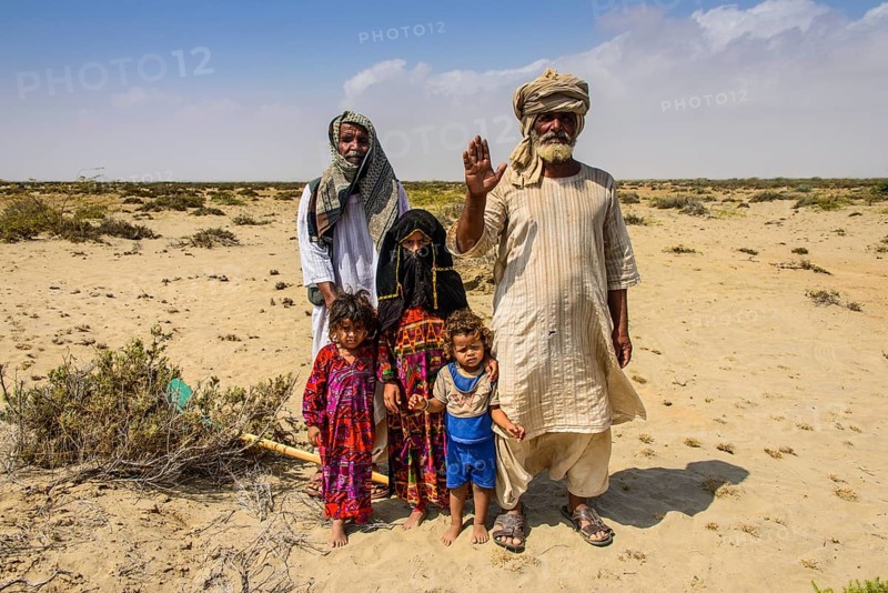 Rashaida family in the desert around Massaua