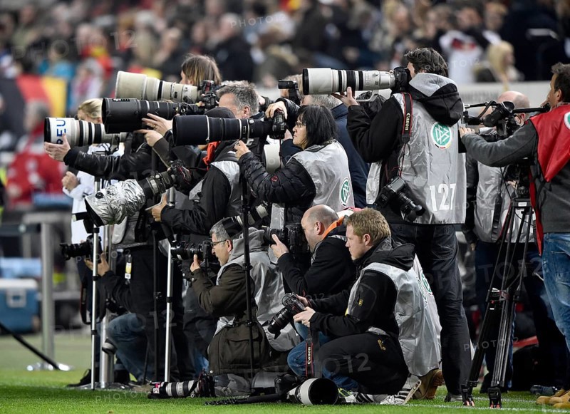 Group of sports photographers