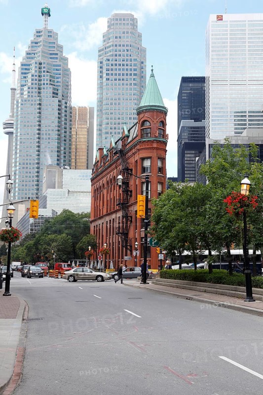 Skyscraper and Flatiron Building on Front Street