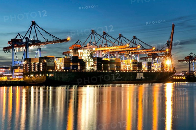 Altenwerder container terminal in the Port of Hamburg