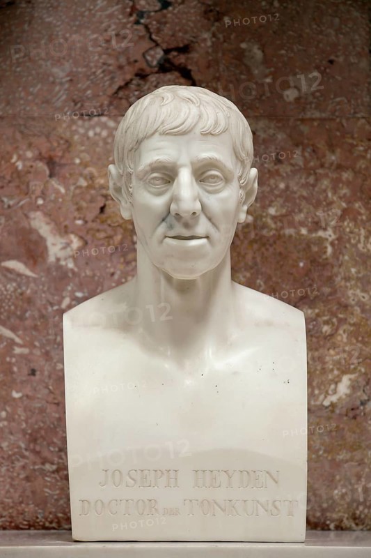 Marble bust of Joseph Haydn in the Walhalla memorial