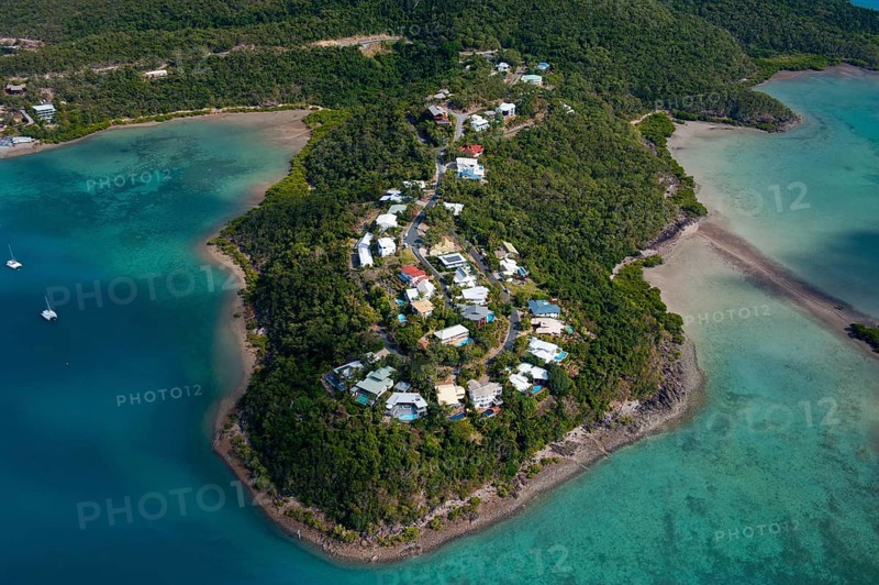 Aerial view of Airlie Beach