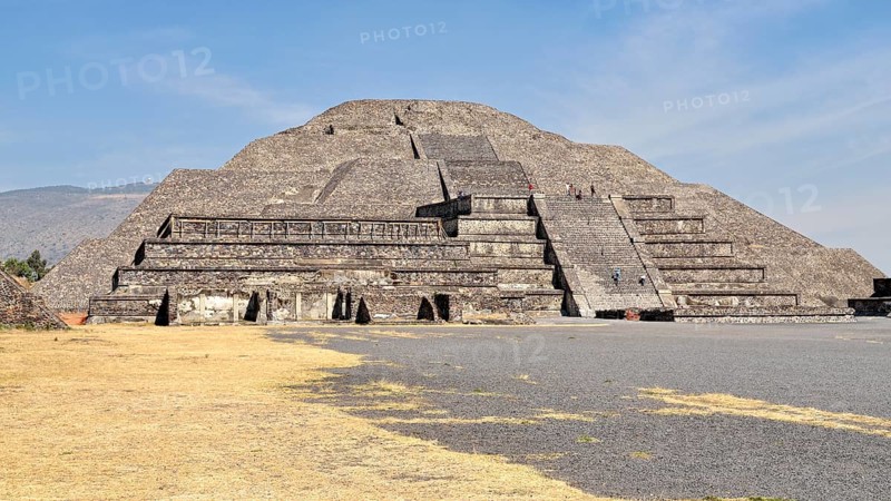 View of the Plaza de la Luna on the Pyramid of the Moon or Piramide de la Luna