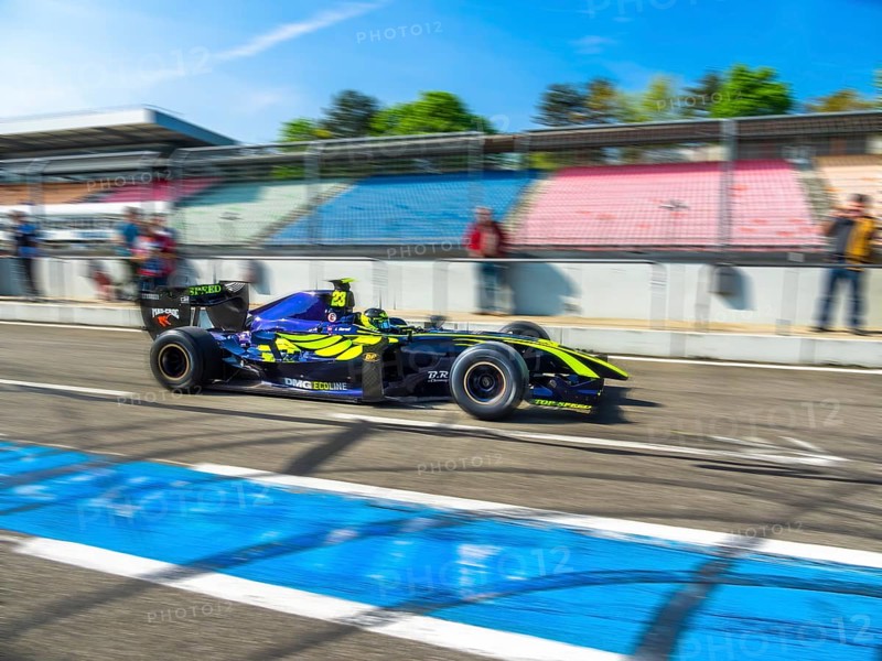 Formula 1 race car during the race