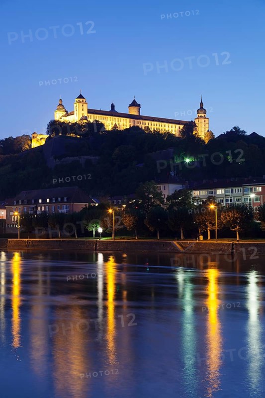 View across the Main river to Marienberg Fortress