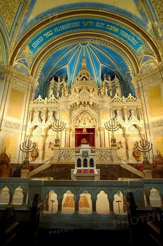 Interior of the Eclectic-style Szeged Synagogue