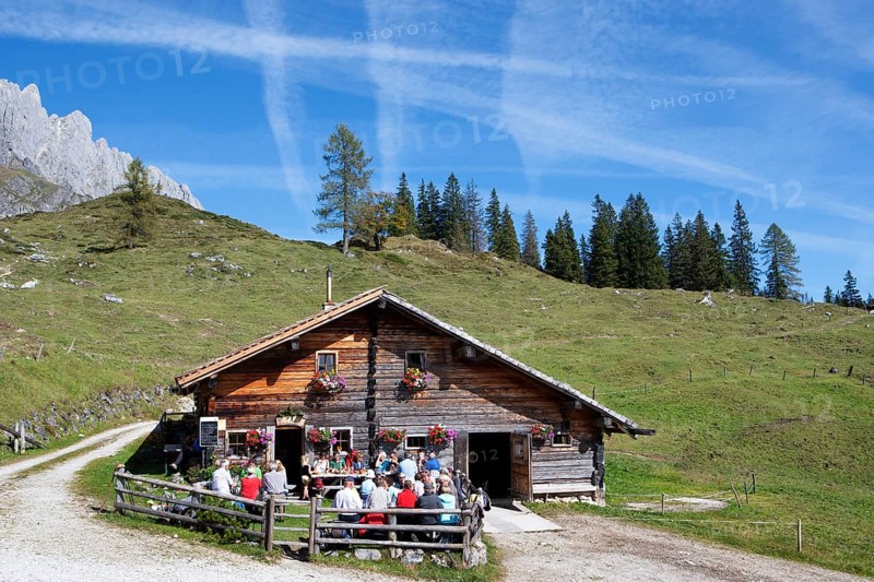 Mountain hut with Hochkonig