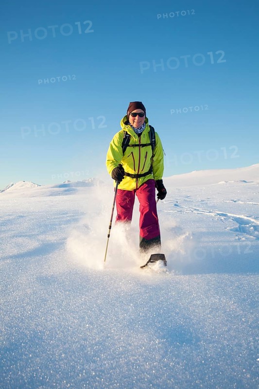 Snowshoe walker on Rodtinden