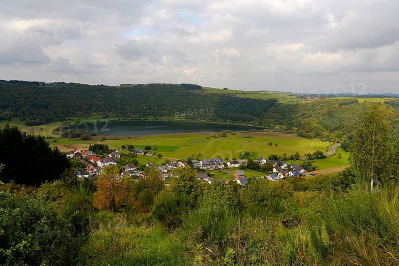 Meerfelder Maar crater with Maarsee lake