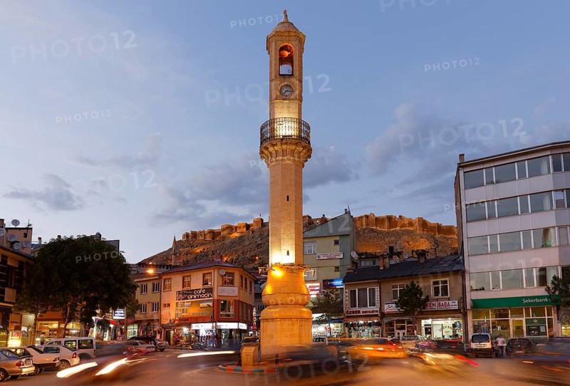 Clock tower and castle