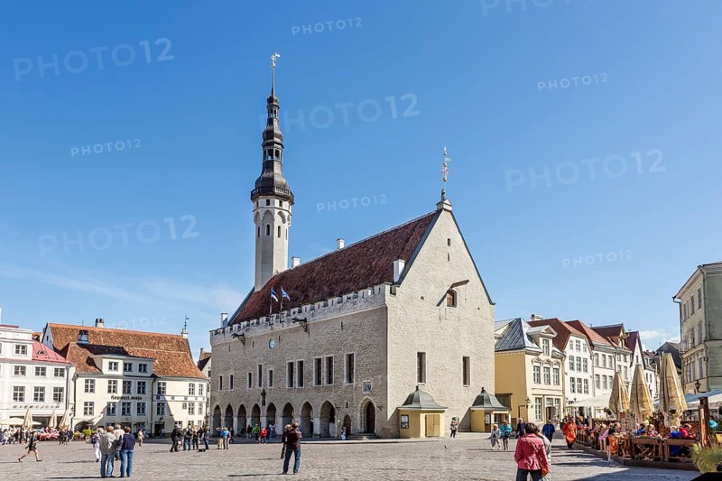 Gothic Town Hall on the Town Square in the old town