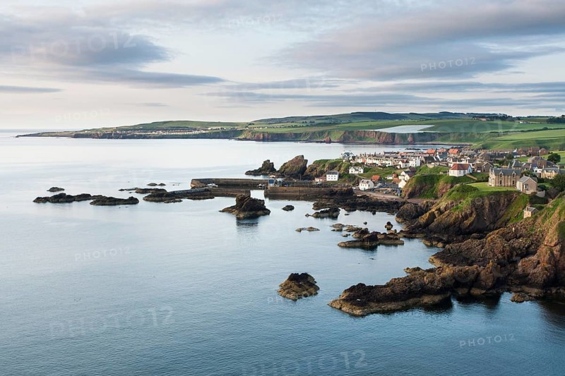 Fishing village of St Abbs on the east coast