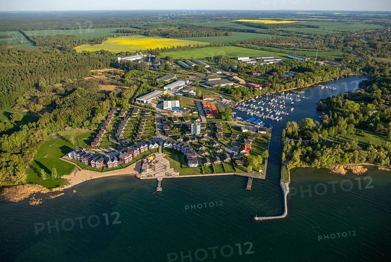 Village of Rechlin with marina