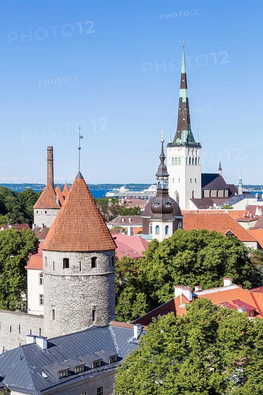 View from Toompea Hill on the Lower Town