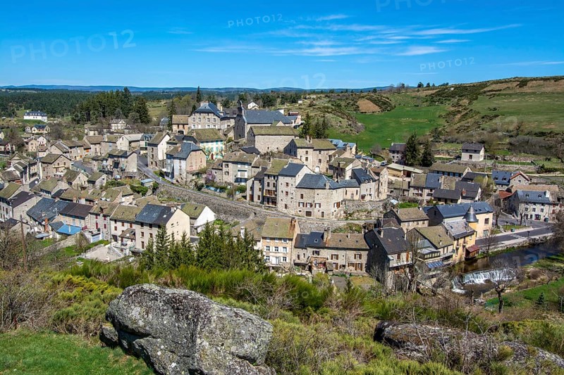 The village of Serverette in the Truyere valley