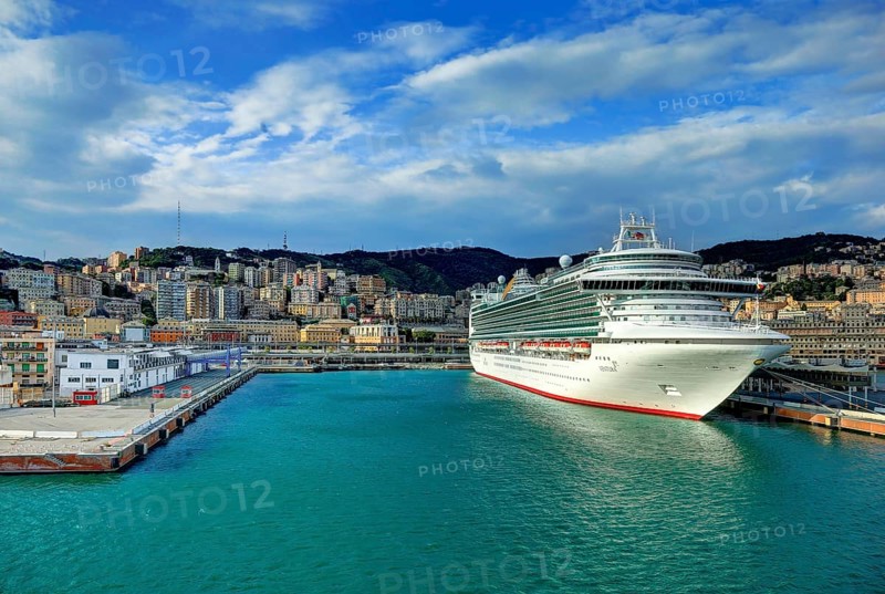 Cruise ship Ventura in the port of Genoa