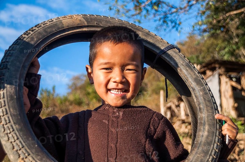 Smiling boy from the Lahu people