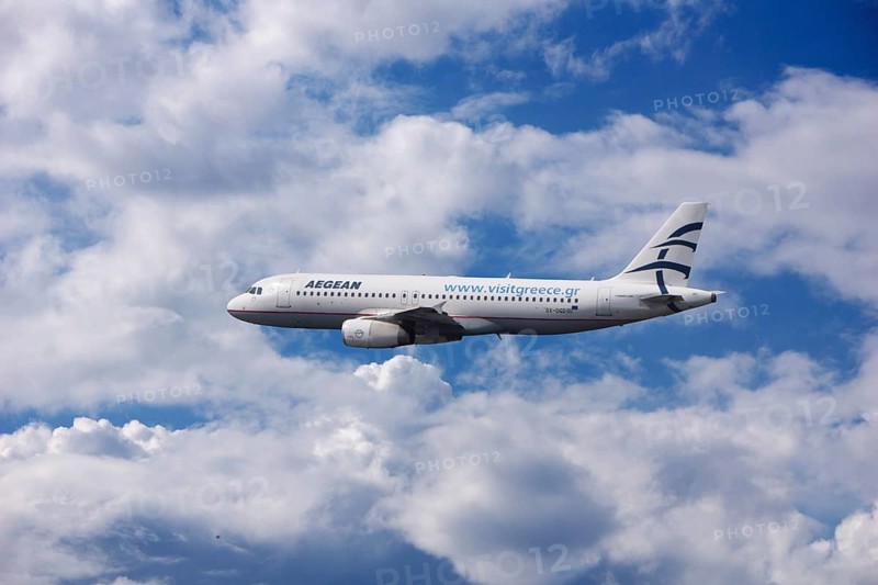 SX-DGD Aegean Airlines Airbus A320-232 in flight