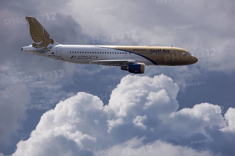 A9C-AM Gulf Air Airbus A320-214 in flight