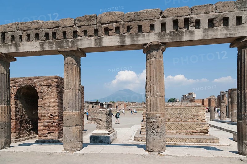Doric columns of the colonnade of Popidius