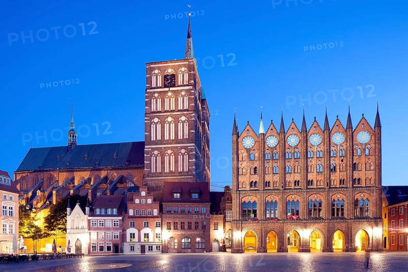 Stralsund Town Hall with origins from the 13th century