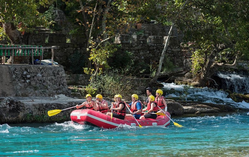 Rafting on Koprucay mountain river