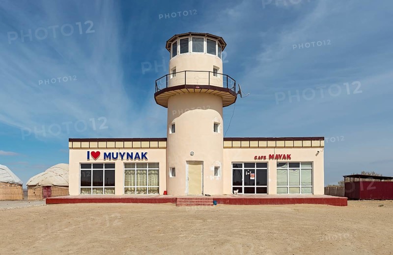 Lighthouse Cafe at dry Aral Sea