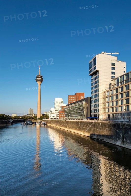 Neuer Zollhof and TV tower