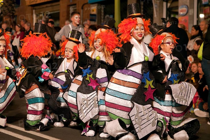 Children in imaginative costumes at the carnival